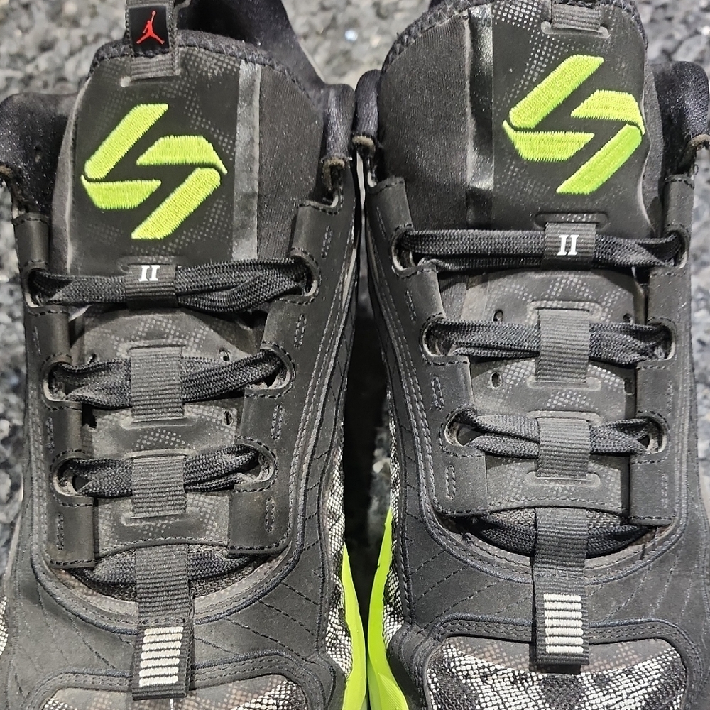 Air Jordan - Luka 2's -Stylish Black and Green Men's Shoes